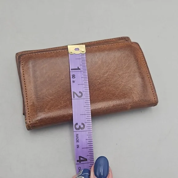 Vintage Coach Small Distressed Brown Wallet - Picture 10 of 10